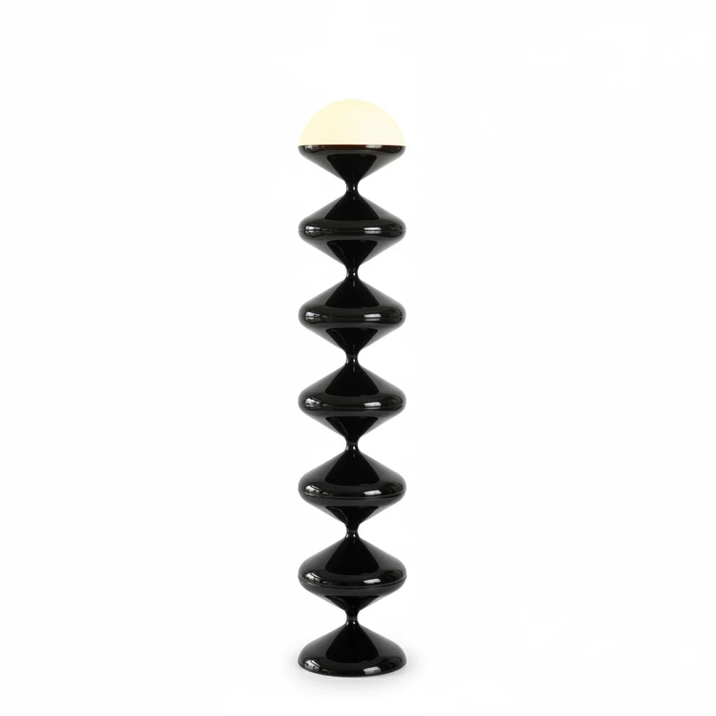Gourd-Shaped Glass Floor Lamp