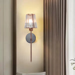 Cordless LED Wall Sconce with Glass Shade, 3000K Rechargeable Light