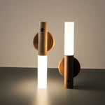 Rechargeable Motion Sensor Wall Light, Wooden LED Night Light