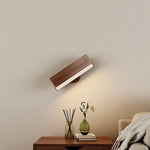 Rechargeable Wooden Wall Light, 360° Rotatable Magnetic LED Sconce