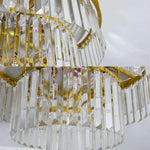50cm Crystal LED Chandelier Ceiling Light | Modern Gold Flush Mount Ceiling Light