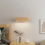 Rechargeable Wooden Wall Light, 360° Rotatable Magnetic LED Sconce