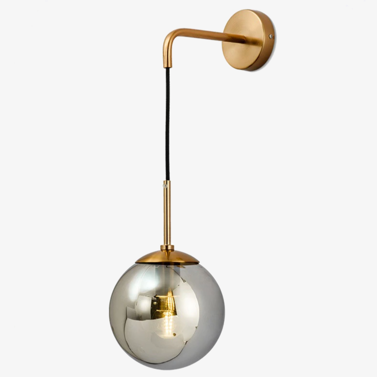 Hanging Glass Globe Wall Light