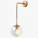 Hanging Glass Globe Wall Light