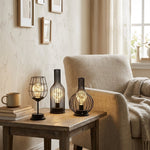 LED Table Lamp with Iron Wire Design, Modern Style, 15 inches Tall