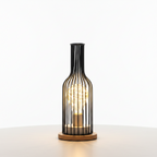 LED Table Lamp with Iron Wire Design, Modern Style, 15 inches Tall