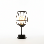 LED Table Lamp with Iron Wire Design, Modern Style, 15 inches Tall
