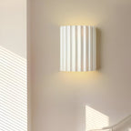 LED Wall Sconce, Striped Resin Design, Single Light Fixture