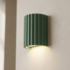 LED Wall Sconce, Striped Resin Design, Single Light Fixture