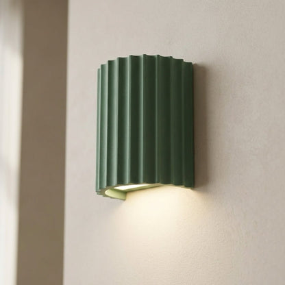 LED Wall Sconce, Striped Resin Design, Single Light Fixture4