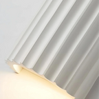 LED Wall Sconce, Striped Resin Design, Single Light Fixture