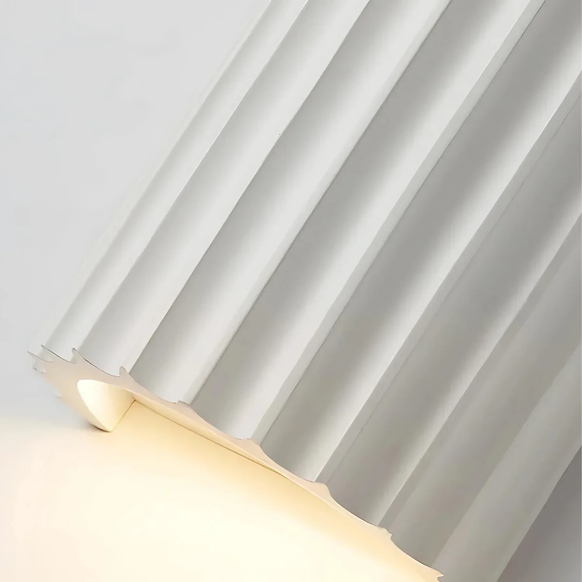 LED Wall Sconce, Striped Resin Design, Single Light Fixture