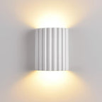 LED Wall Sconce, Striped Resin Design, Single Light Fixture
