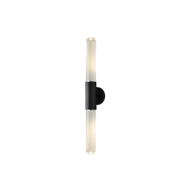 LED Wall Sconce with Water-Ripple Glass and Brass Finish, 1-Light11
