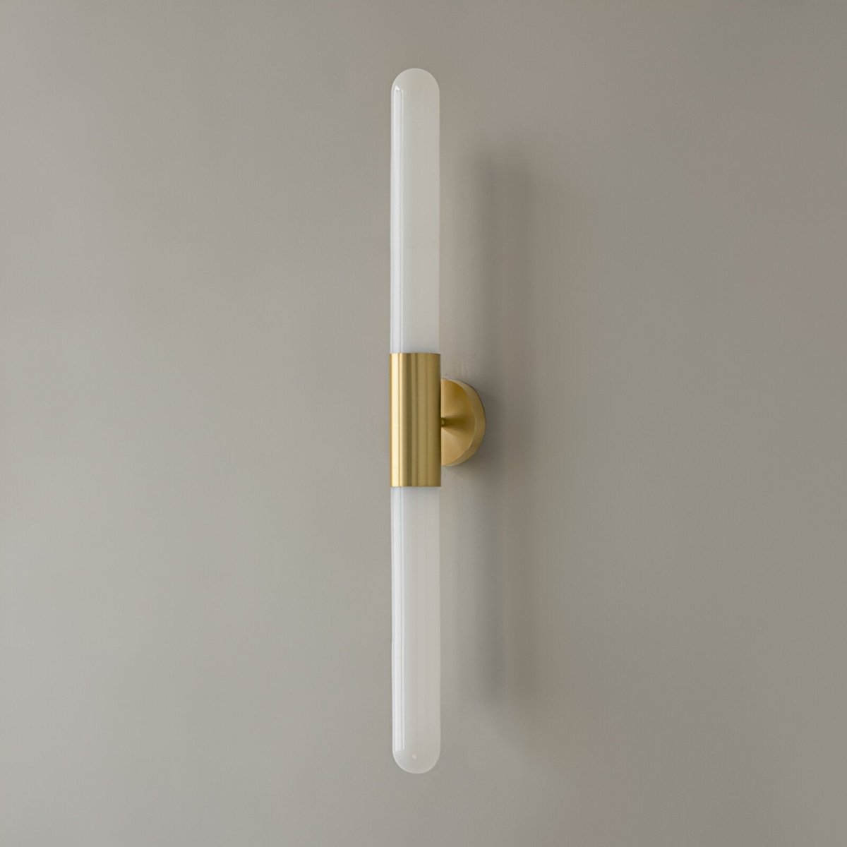 LED Wall Sconce with Water-Ripple Glass and Brass Finish, 1-Light