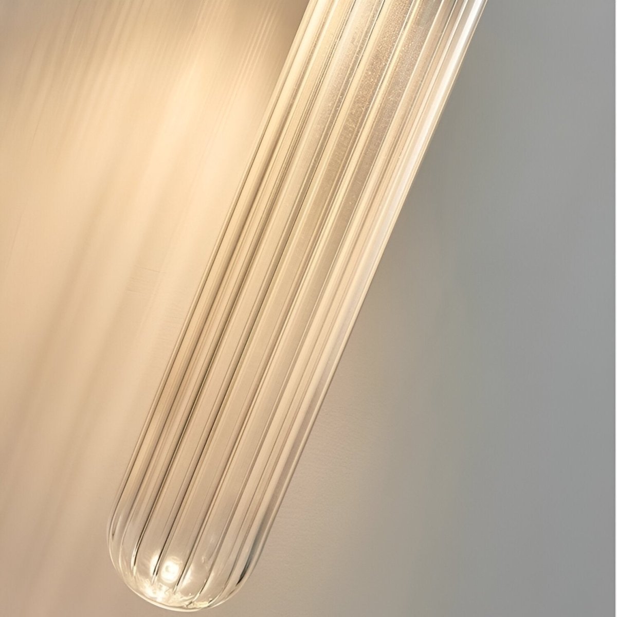 LED Wall Sconce with Water-Ripple Glass and Brass Finish, 1-Light