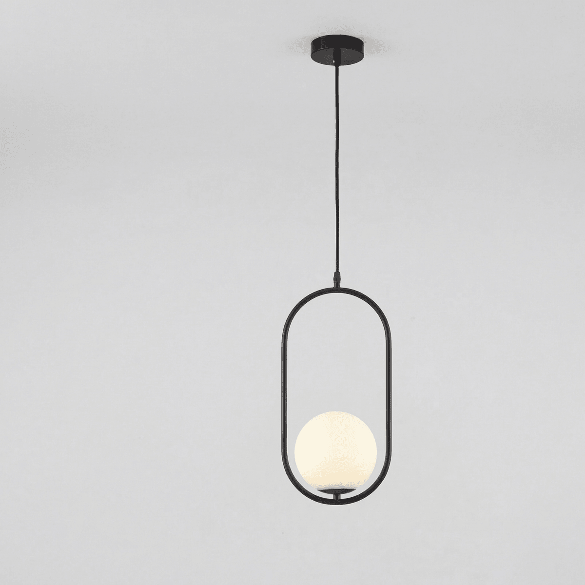 Large Globe Pendant Light in Gold Finish - Modern Design