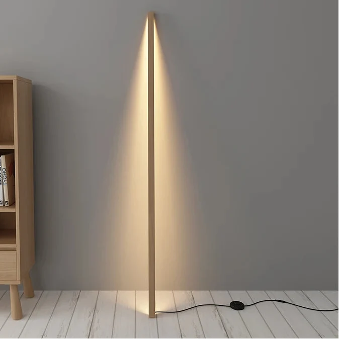 Linear Wood LED Floor Lamp