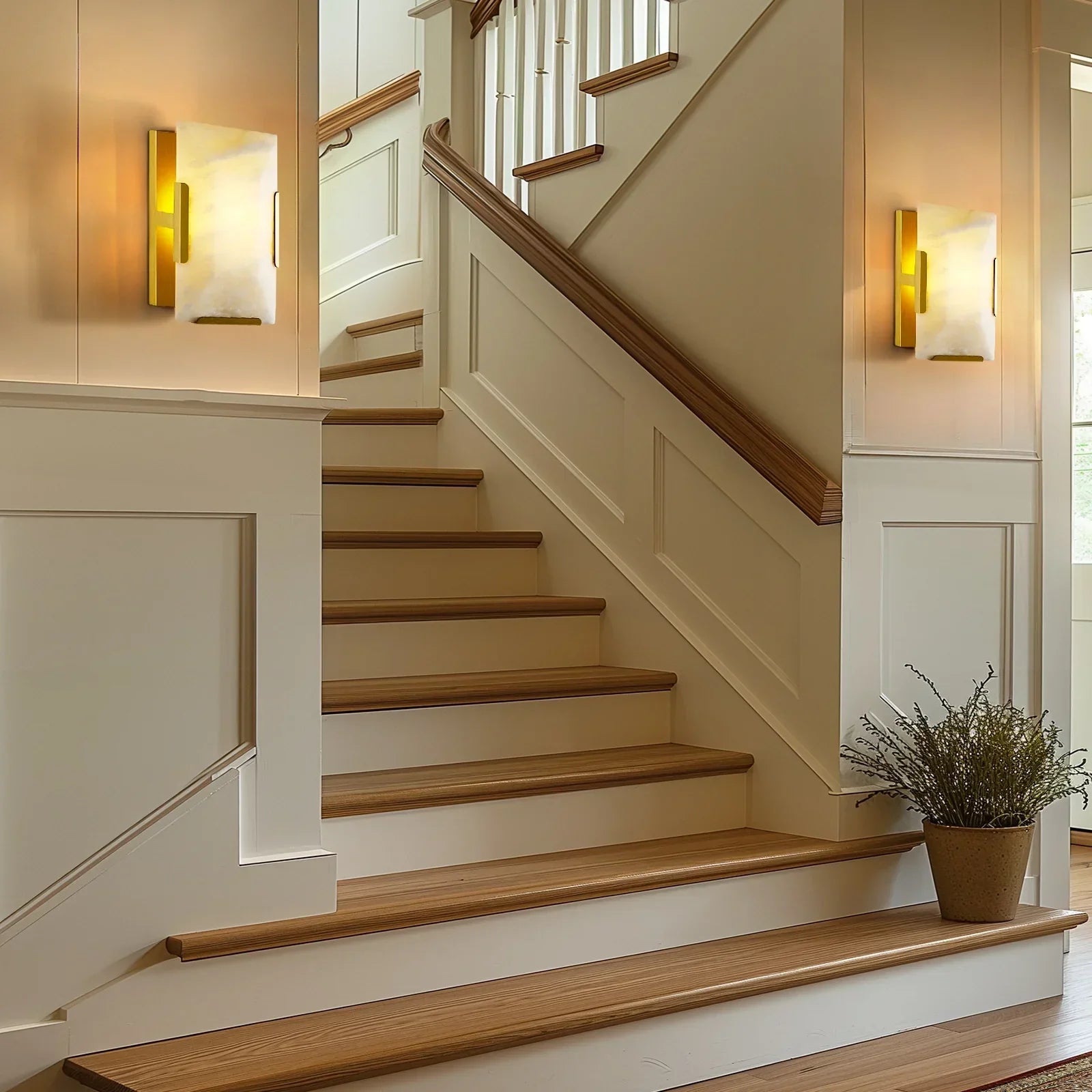 10-Inch Decorative Wall Sconce in Alabaster Finish