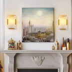 10-Inch Decorative Wall Sconce in Alabaster Finish