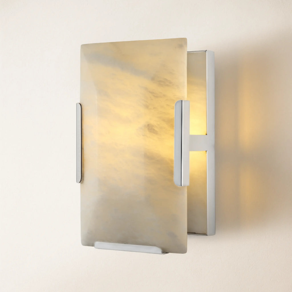 10-Inch Decorative Wall Sconce in Alabaster Finish