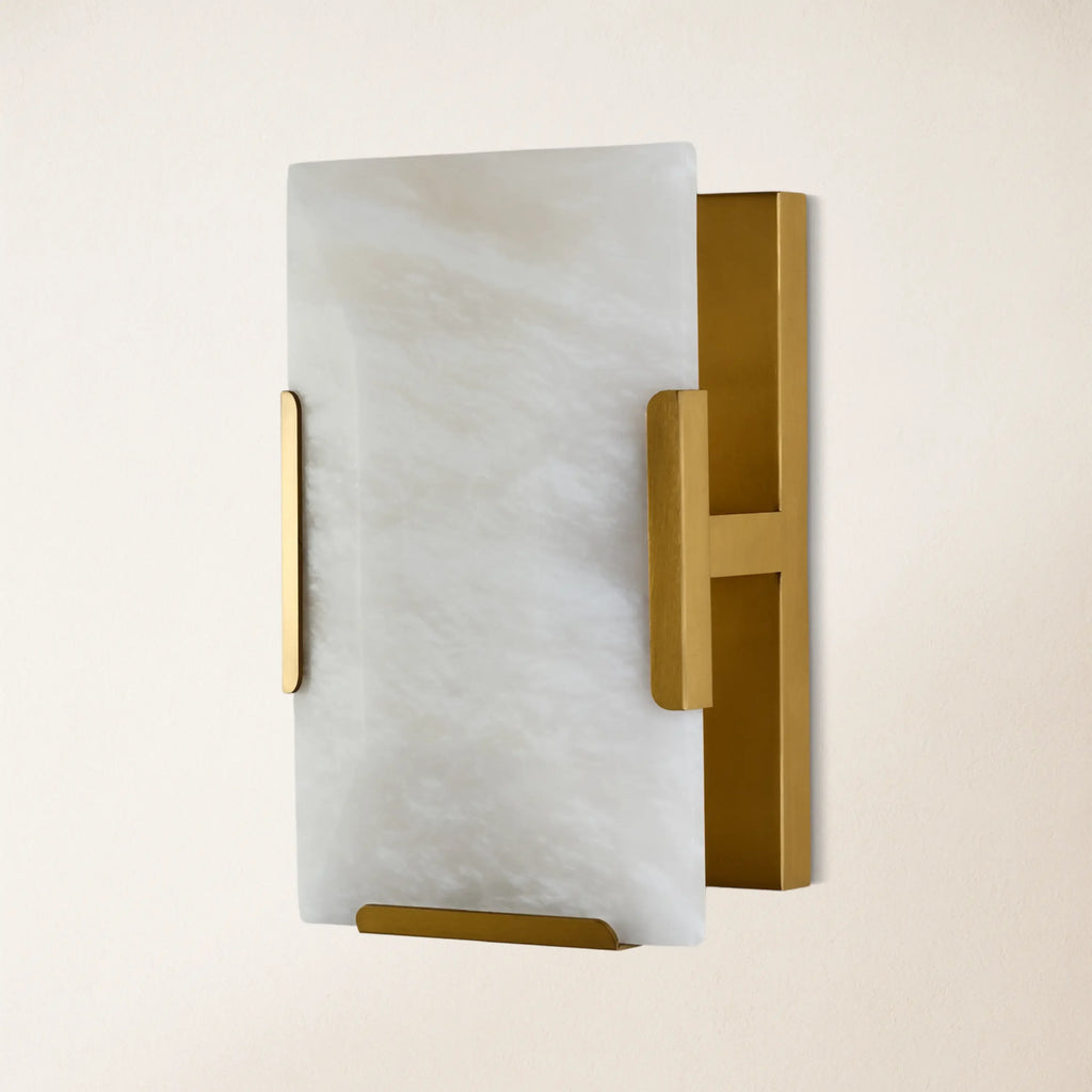 10-Inch Decorative Wall Sconce in Alabaster Finish