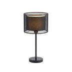 Mesh Table Lamp with LED Light, Modern Design, 15 inches Tall