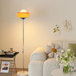 Mid-Century Glass Floor Lamp