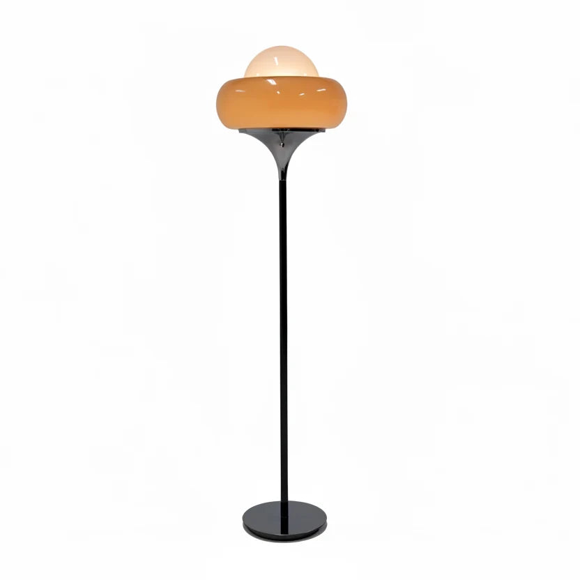 Mid-Century Glass Floor Lamp