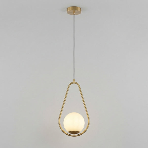 Minimalist Gold Pendant Light - Modern Design, 12 inches1