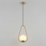 Minimalist Gold Pendant Light - Modern Design, 12 inches