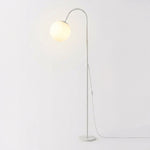 Modern Globe Floor Lamp with Wooden Stand - 60 inches Tall
