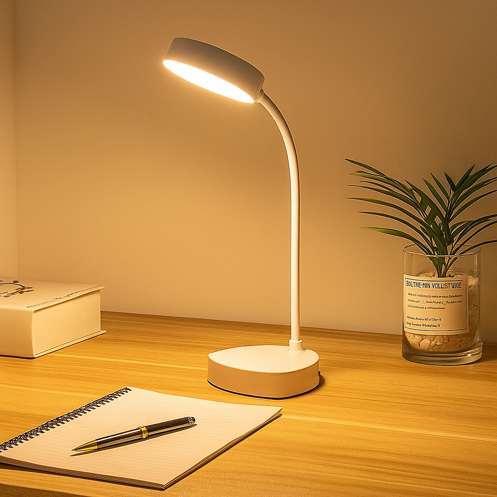 Modern LED Table Lamp, Flexible Gooseneck Design for Adjustable Lighting