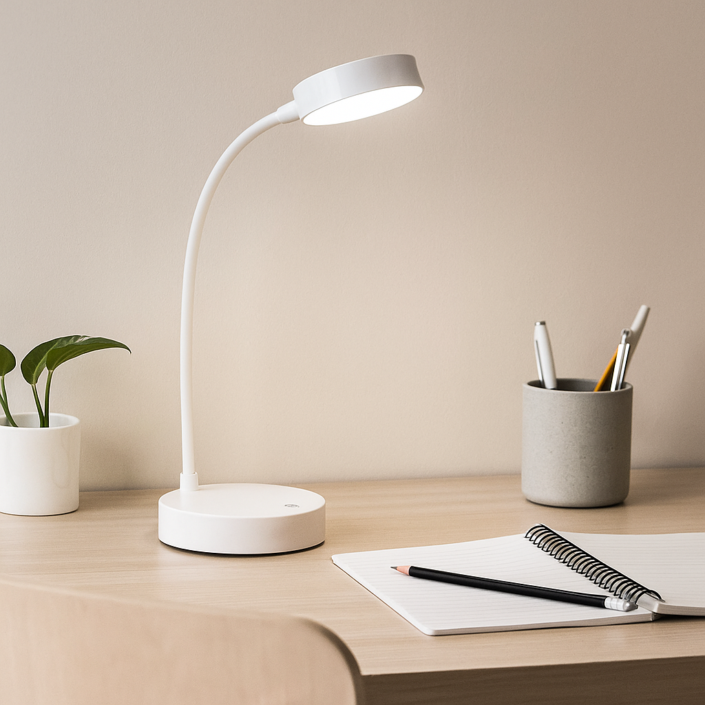 Modern LED Table Lamp, Flexible Gooseneck Design for Adjustable Lighting