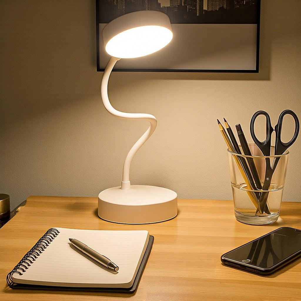 Modern LED Table Lamp, Flexible Gooseneck Design for Adjustable Lighting