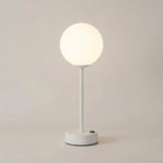Modern LED Table Lamp with Globe Shade, 12-inch Height