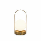 Modern LED Table Lamp with Globe Shade - 15-inch Height