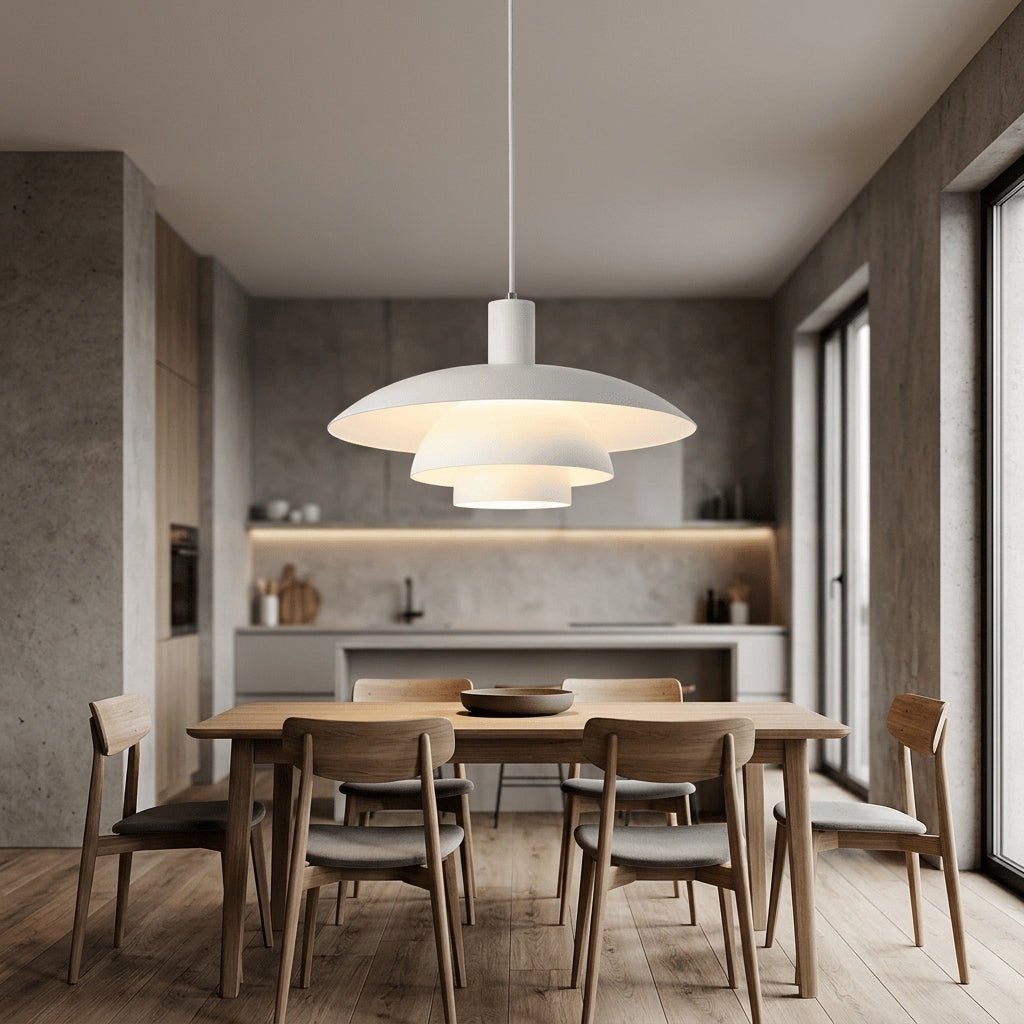 Modern UFO Pendant Light - Metal, 12-inch, Contemporary Design