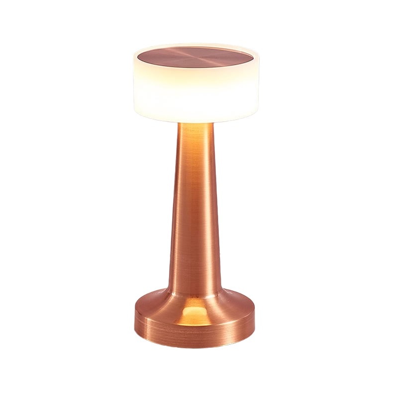 Cordless Disc LED Table Lamp with Touch Dimming