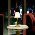 Rechargeable Fabric Shade Table Lamp with Touch Control