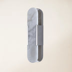 20" Height Alabaster Oval Wall Sconce