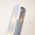 20" Height Alabaster Oval Wall Sconce