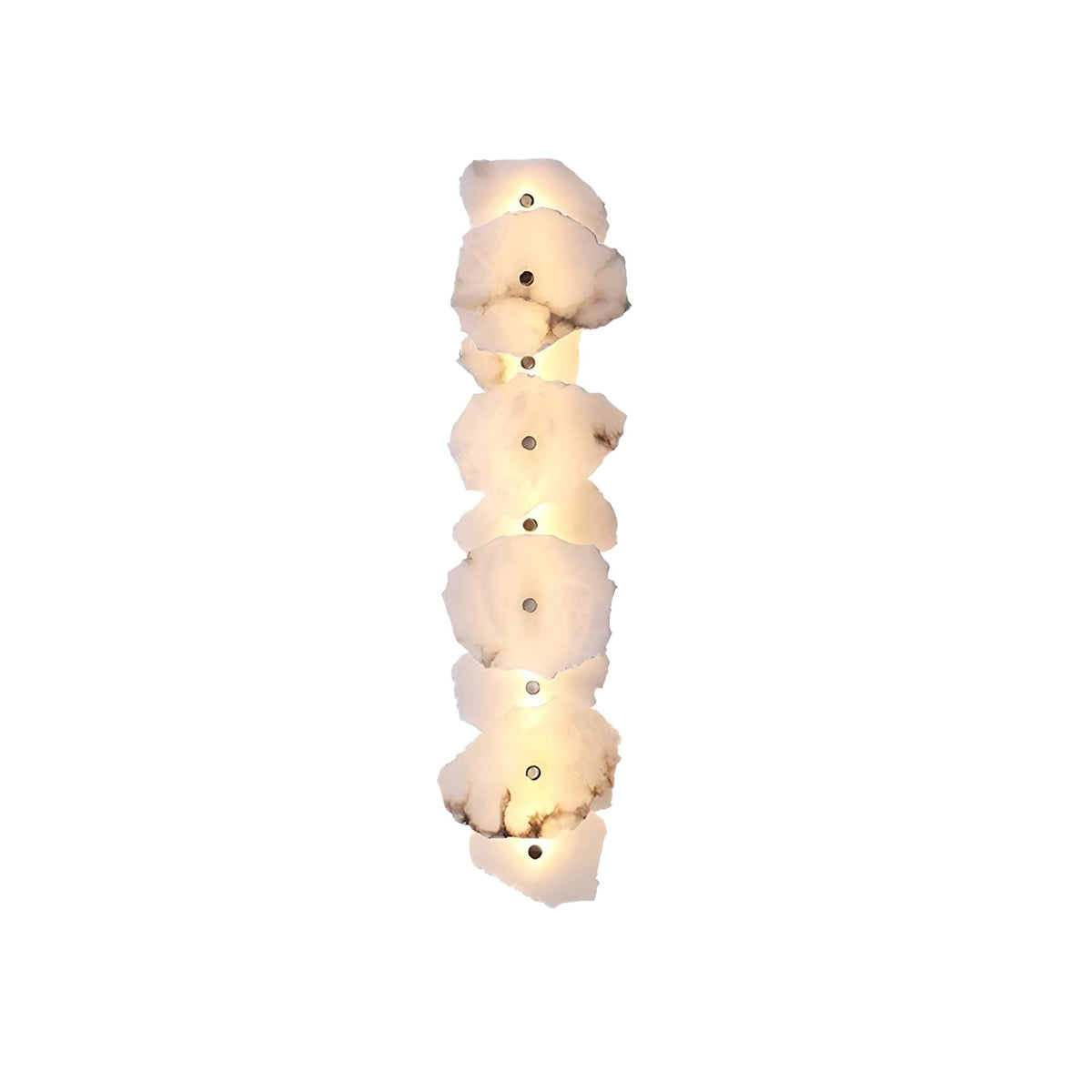 Alabaster Wall Sconce, Modern Gold LED Wall Light