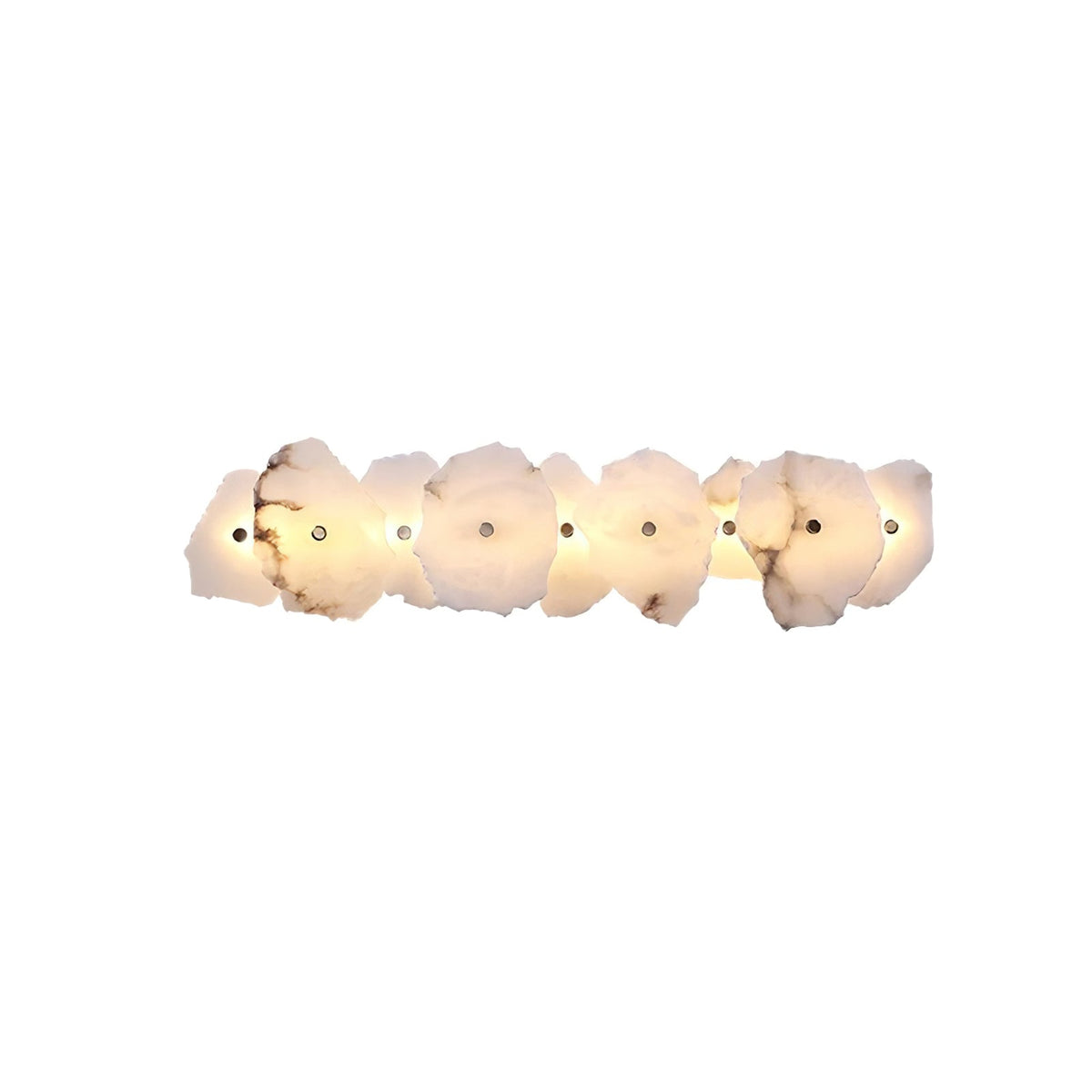 Alabaster Wall Sconce, Modern Gold LED Wall Light