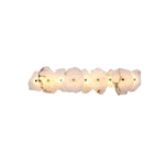 Alabaster Wall Sconce, Modern Gold LED Wall Light