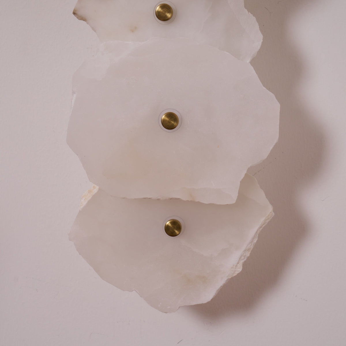 Alabaster Wall Sconce, Modern Gold LED Wall Light