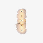 Alabaster Wall Sconce, Modern Gold LED Wall Light