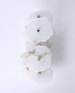 Alabaster Wall Sconce, Modern Gold LED Wall Light