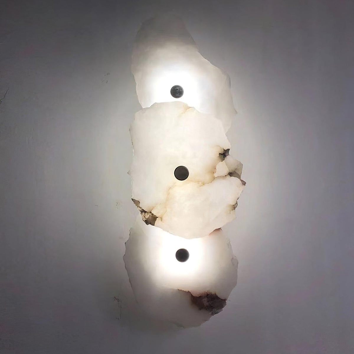 Alabaster Wall Sconce, Modern Gold LED Wall Light