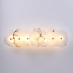 Alabaster Wall Sconce, Modern Gold LED Wall Light